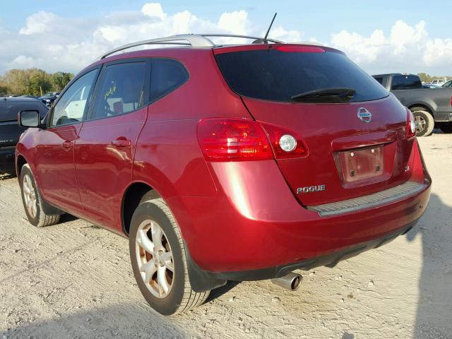 JN8AS58TX8W006329 - 2008 NISSAN ROGUE S RED photo 3