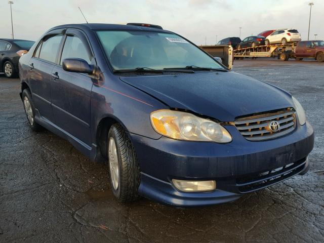 2T1BR32E23C001217 - 2003 TOYOTA COROLLA CE BLUE photo 1