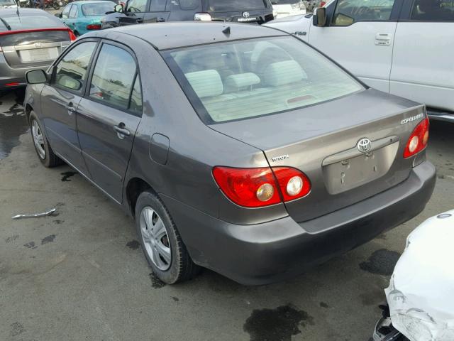 1NXBR30E38Z993117 - 2008 TOYOTA COROLLA CE GRAY photo 3