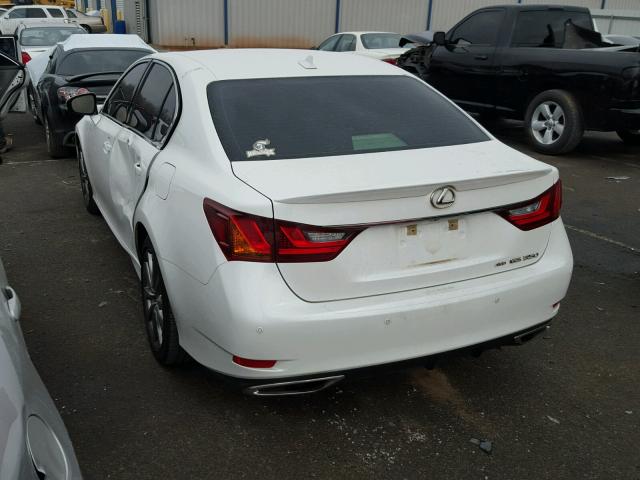 JTHCE1BL3D5013599 - 2013 LEXUS GS 350 WHITE photo 3