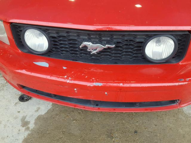 1ZVFT82H365145321 - 2006 FORD MUSTANG GT RED photo 9