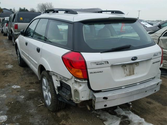 4S4BP61C677302423 - 2007 SUBARU LEGACY OUT WHITE photo 3