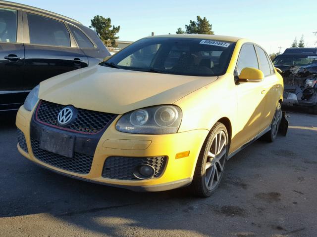 3VWWJ71K17M179721 - 2007 VOLKSWAGEN JETTA GLI YELLOW photo 2