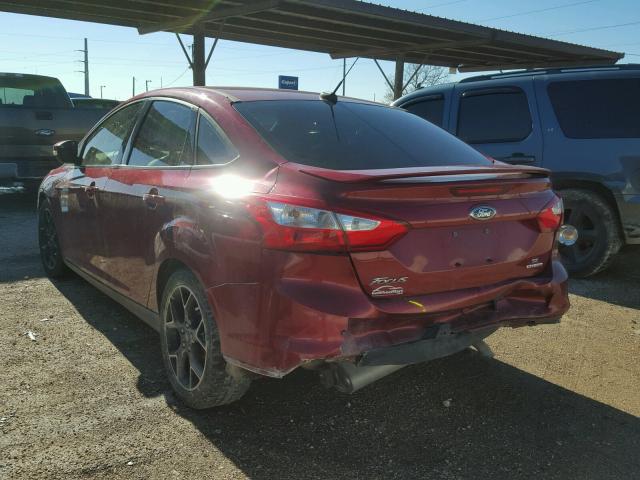 1FADP3F27EL236163 - 2014 FORD FOCUS SE RED photo 3