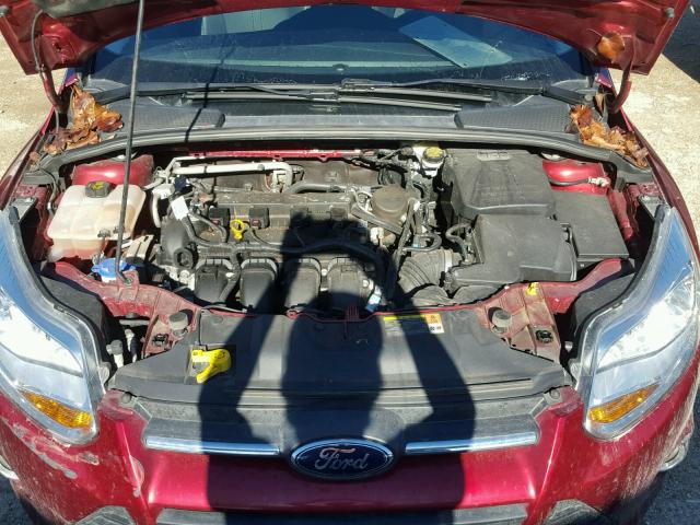 1FADP3F27EL236163 - 2014 FORD FOCUS SE RED photo 7