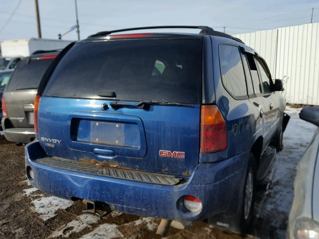 1GKDT13S362266772 - 2006 GMC ENVOY BLUE photo 4