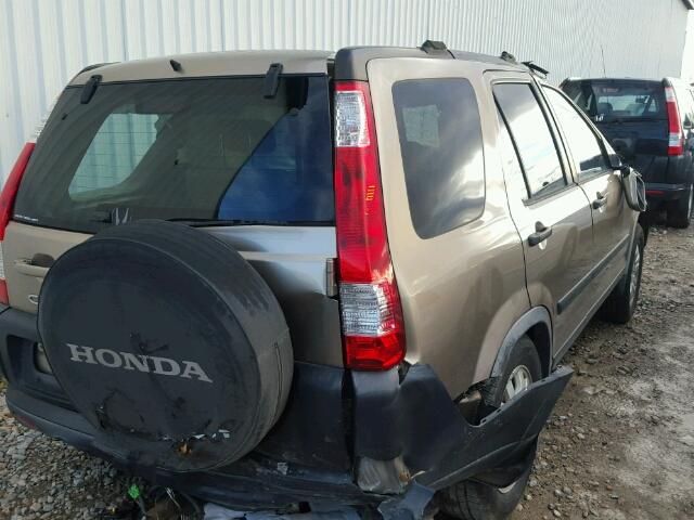 JHLRD77835C039741 - 2005 HONDA CR-V EX TAN photo 4