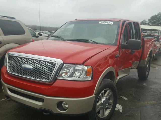 1FTPW14V38FA77592 - 2008 FORD F150 SUPER RED photo 2