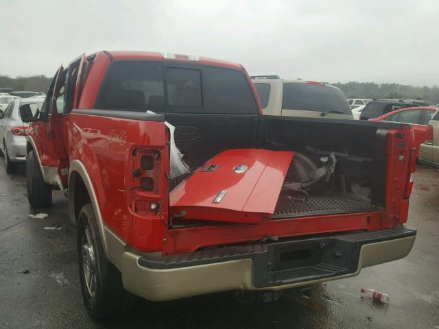 1FTPW14V38FA77592 - 2008 FORD F150 SUPER RED photo 3