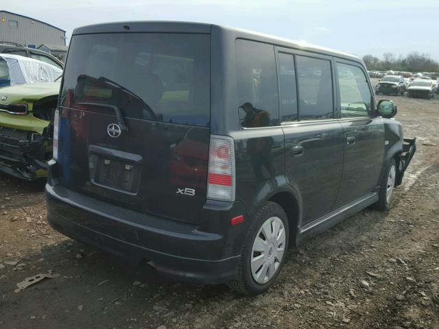 JTLKT324964091390 - 2006 TOYOTA SCION XB BLACK photo 4