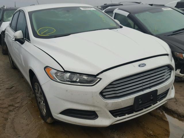 3FA6P0G79DR103230 - 2013 FORD FUSION S WHITE photo 1