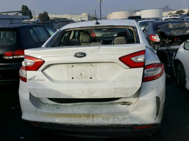 3FA6P0G79DR103230 - 2013 FORD FUSION S WHITE photo 9