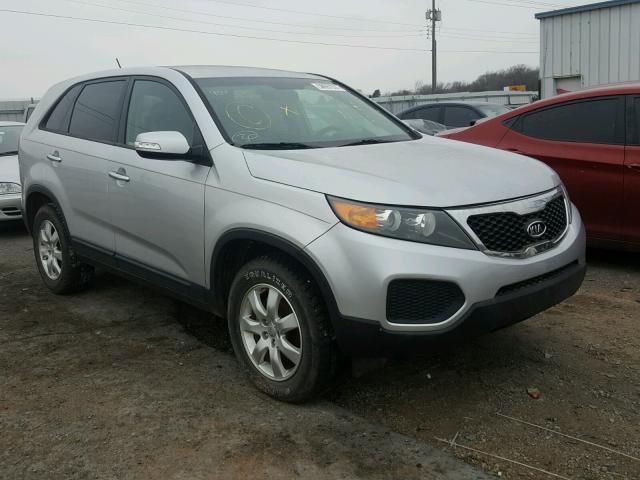 5XYKT3A10DG372897 - 2013 KIA SORENTO LX SILVER photo 1