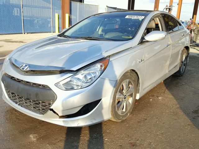 KMHEC4A40BA011109 - 2011 HYUNDAI SONATA HYB SILVER photo 2