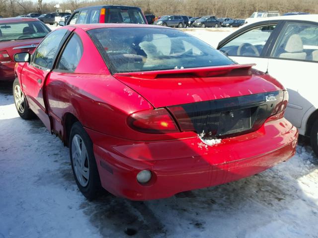 1G2JB124X27141080 - 2002 PONTIAC SUNFIRE SE RED photo 3