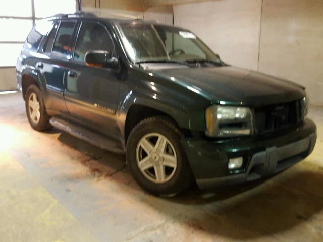 1GNDT13S822292104 - 2002 CHEVROLET TRAILBLAZE GREEN photo 1