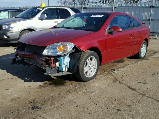 1G1AL15F677390692 - 2007 CHEVROLET COBALT LT RED photo 2