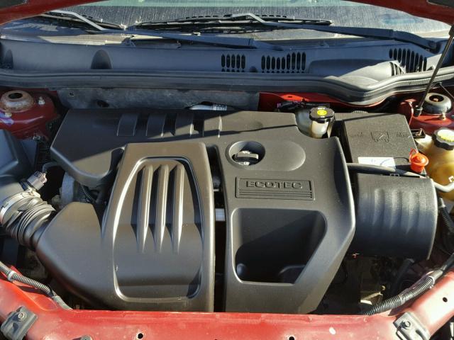 1G1AL15F677390692 - 2007 CHEVROLET COBALT LT RED photo 7