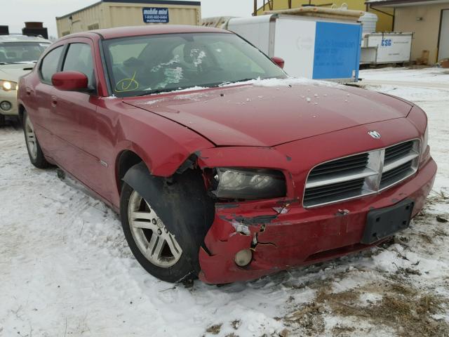 2B3KA53H76H167952 - 2006 DODGE CHARGER R/ MAROON photo 1