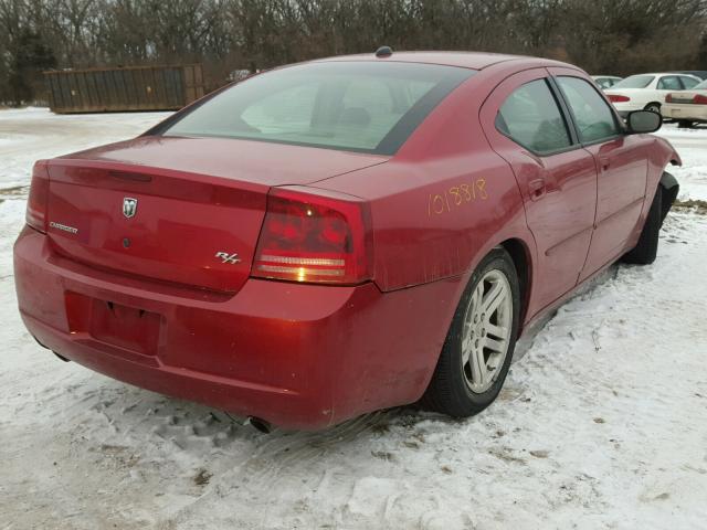 2B3KA53H76H167952 - 2006 DODGE CHARGER R/ MAROON photo 4