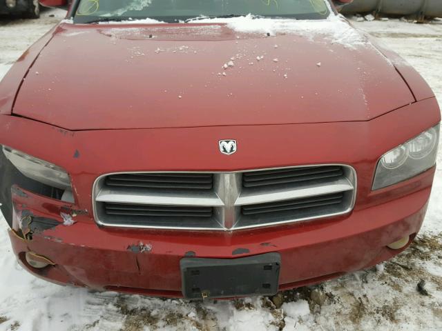 2B3KA53H76H167952 - 2006 DODGE CHARGER R/ MAROON photo 7