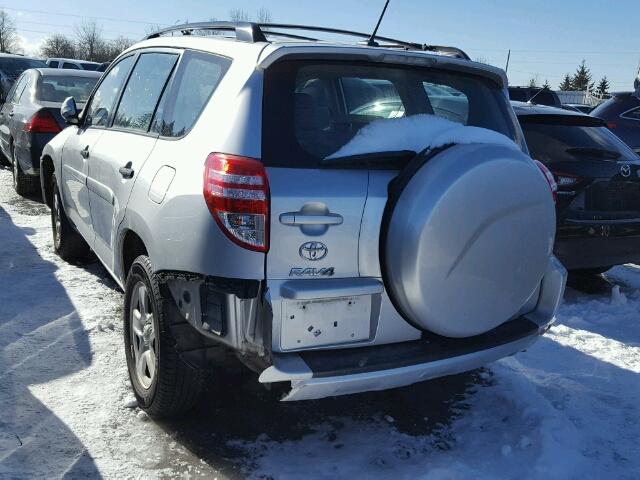 2T3BF4DVXBW125235 - 2011 TOYOTA RAV4 SILVER photo 3