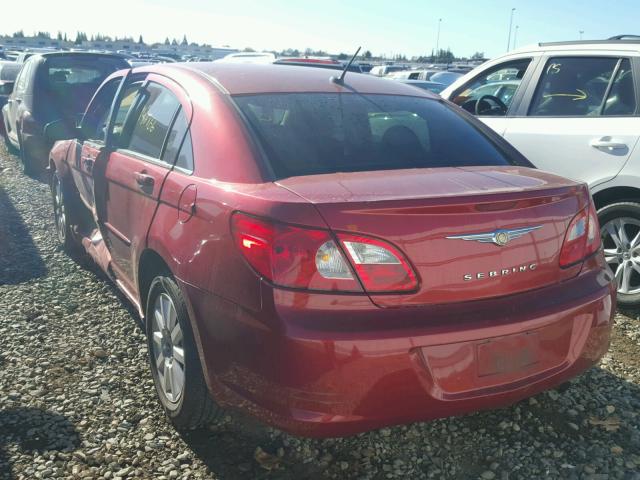 1C3LC46K28N168066 - 2008 CHRYSLER SEBRING LX RED photo 3