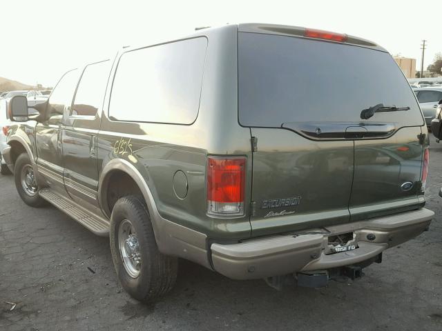 1FMNU44P54EB02049 - 2004 FORD EXCURSION GREEN photo 3