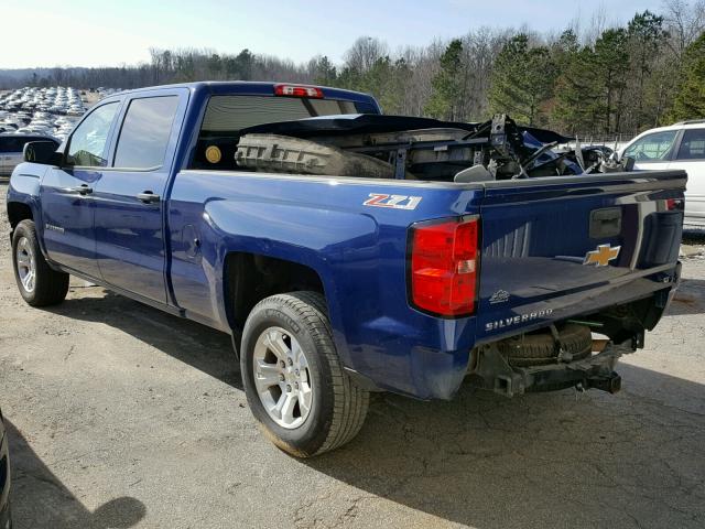 3GCUKREC4EG301621 - 2014 CHEVROLET SILVERADO BLUE photo 3