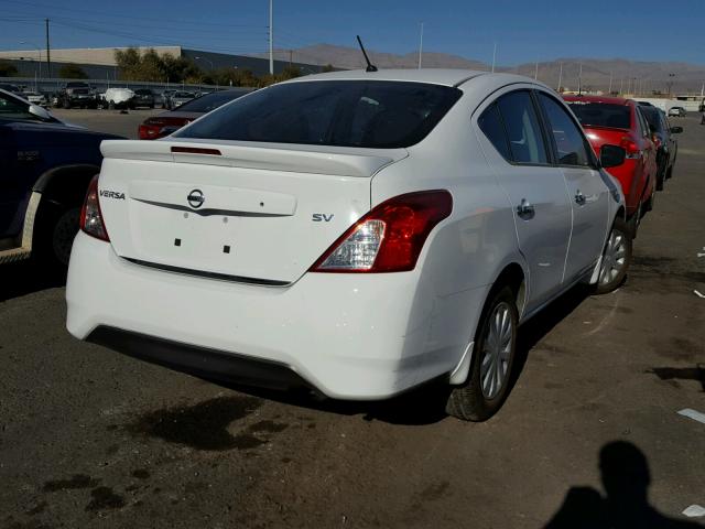 3N1CN7AP9HL868034 - 2017 NISSAN VERSA S WHITE photo 4