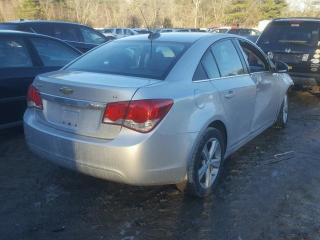 1G1PE5SB8F7279282 - 2015 CHEVROLET CRUZE LT SILVER photo 4