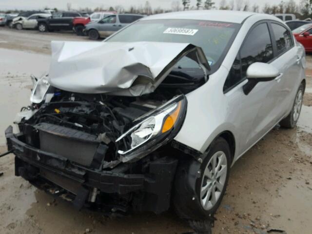 KNADM4A30G6642440 - 2016 KIA RIO LX SILVER photo 2