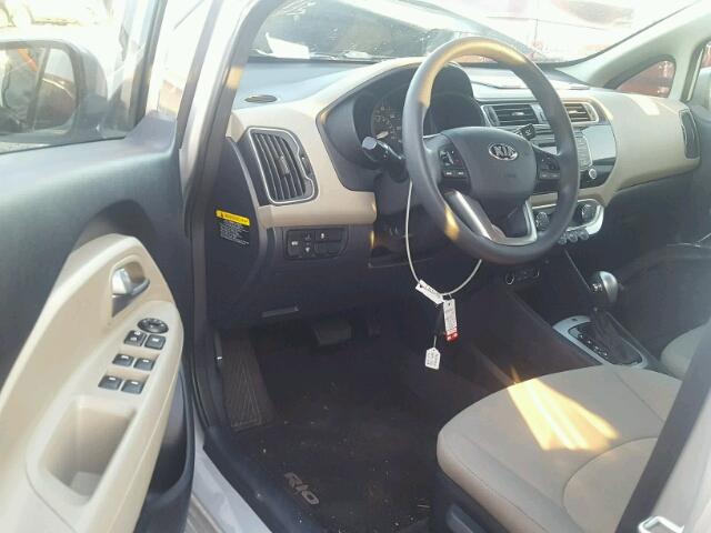 KNADM4A30G6642440 - 2016 KIA RIO LX Արծաթագույն լուսանկար 9