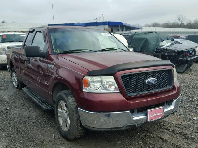 1FTRX12W94NB07390 - 2004 FORD F150 MAROON photo 1