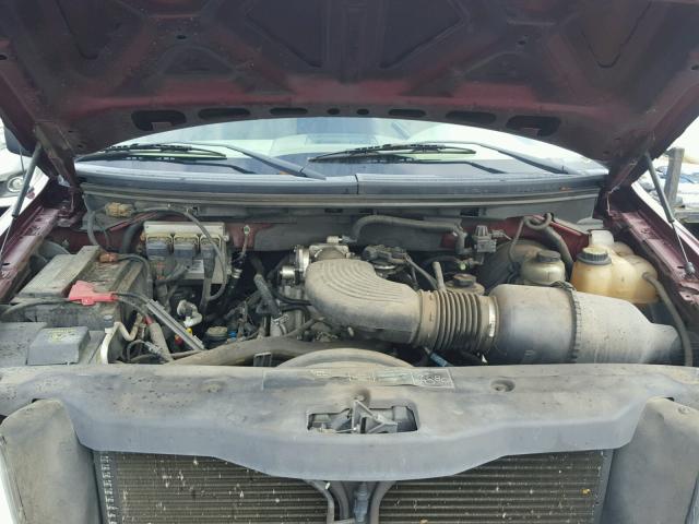 1FTRX12W94NB07390 - 2004 FORD F150 MAROON photo 7