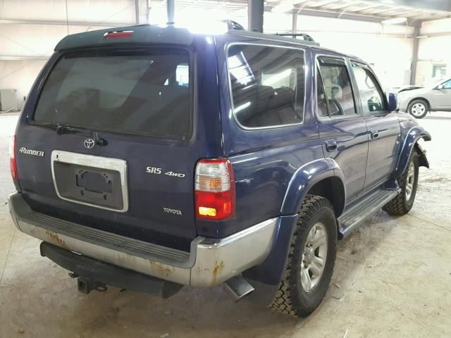 JT3HN86R429071410 - 2002 TOYOTA 4RUNNER SR BLUE photo 4