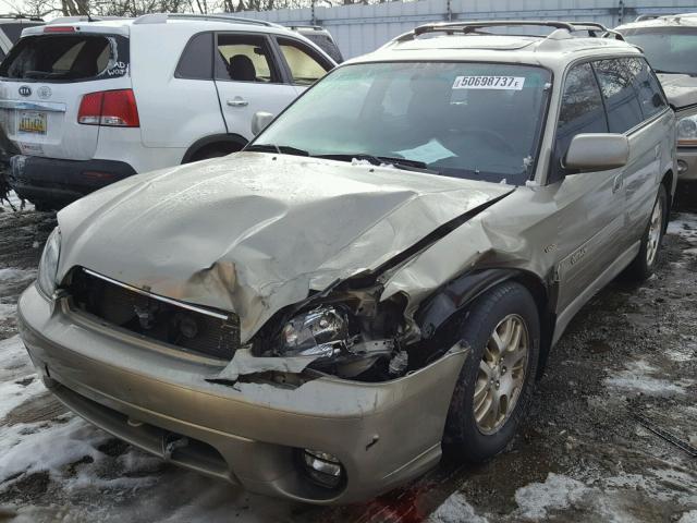 4S3BH896737616393 - 2003 SUBARU LEGACY OUT GOLD photo 2