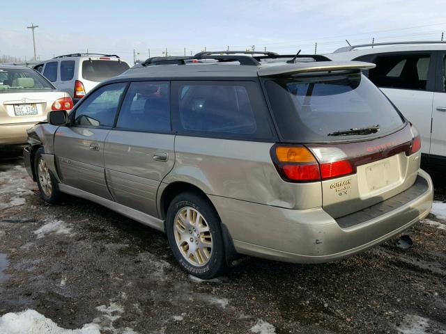 4S3BH896737616393 - 2003 SUBARU LEGACY OUT GOLD photo 3