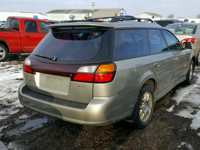 4S3BH896737616393 - 2003 SUBARU LEGACY OUT GOLD photo 4