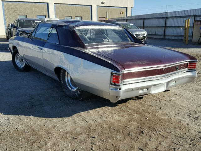 136177A152423 - 1967 CHEVROLET CHEVELLE TWO TONE photo 3