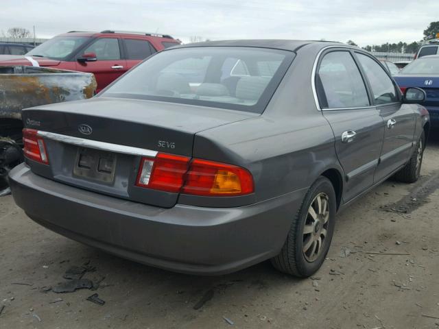 KNAGD128325156676 - 2002 KIA OPTIMA MAG SILVER photo 4