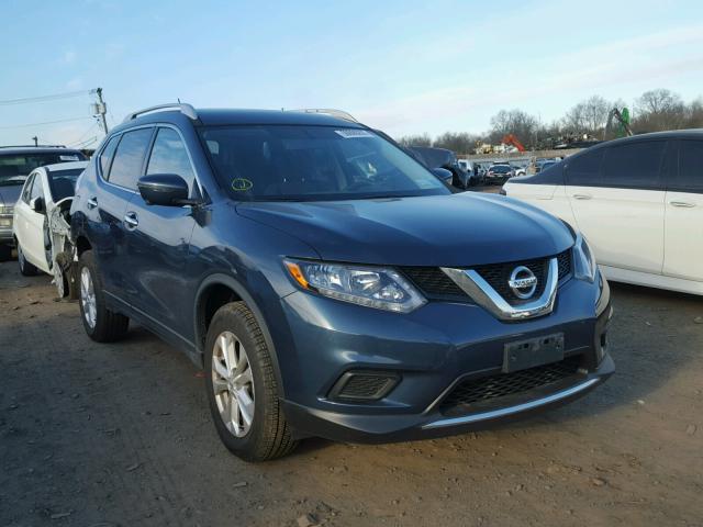 JN8AT2MV1GW152359 - 2016 NISSAN ROGUE S BLUE photo 1