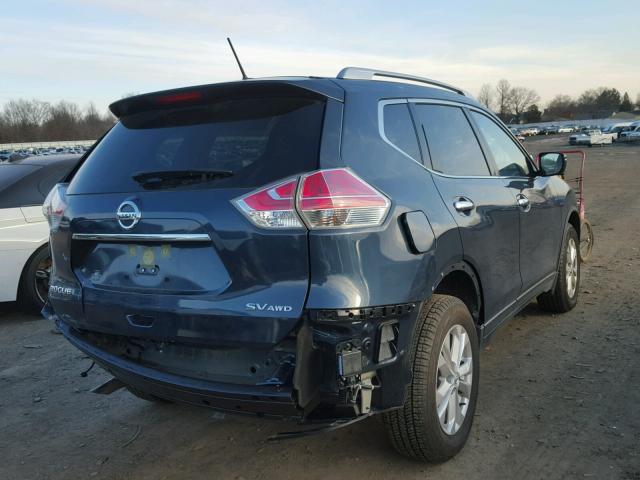 JN8AT2MV1GW152359 - 2016 NISSAN ROGUE S BLUE photo 4