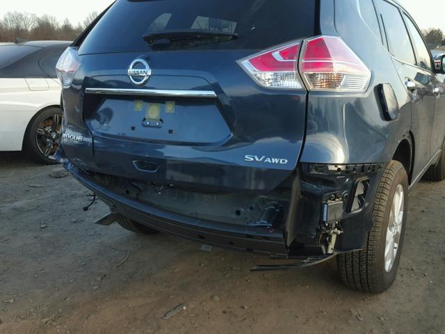 JN8AT2MV1GW152359 - 2016 NISSAN ROGUE S BLUE photo 9