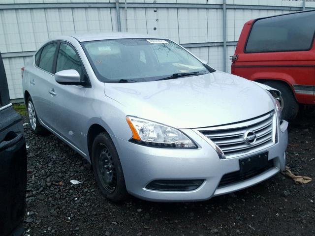 3N1AB7AP9FL648325 - 2015 NISSAN SENTRA S SILVER photo 1