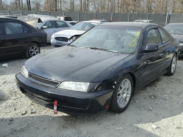 1HGCD7138TA027661 - 1996 HONDA ACCORD LX BLACK photo 2