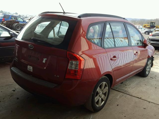 KNAFG525X87171866 - 2008 KIA RONDO BASE RED photo 4