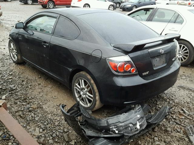 JTKDE167X80262156 - 2008 TOYOTA SCION TC BLACK photo 3