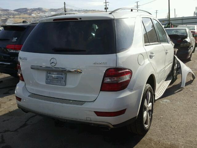 4JGBB86E29A472823 - 2009 MERCEDES-BENZ ML 350 WHITE photo 4