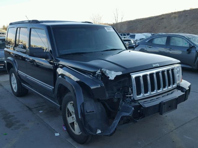 1J8HG48K37C633153 - 2007 JEEP COMMANDER BLACK photo 1